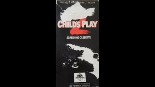 Opening to Childs Play 2 1990 1991 Screening Cassette Demo Tape [upl. by Kellyann]