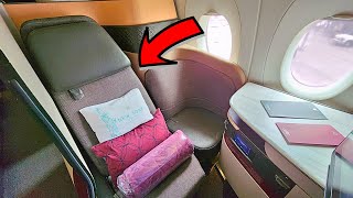 Almost First Class │ Qatar Airways A350 │ QSuite Business Class [upl. by Oilasor]