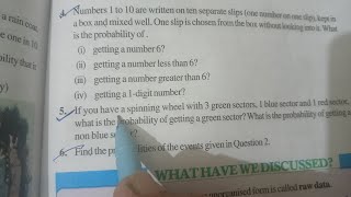 Find probability class8th chapter Data Handling exercise 42Qno5amp6 NCERT CBSE and PSEB [upl. by Nesline]