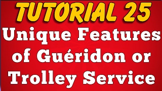 Features of Gueridon Service Tutorial 25 [upl. by Ashbey]