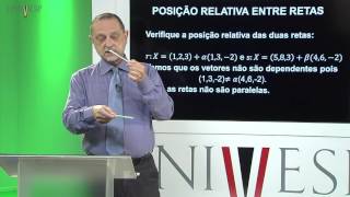 Geometria Analítica  Aula 21  Posições relativas parte 1 [upl. by Pam]