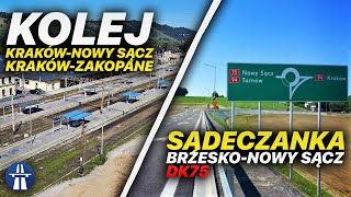 DK75 Brzesko Nowy Sącz Sądeczanka plany i kontrowersje Linia kolejowa Kraków  Nowy Sącz Zakopane [upl. by Nahum]