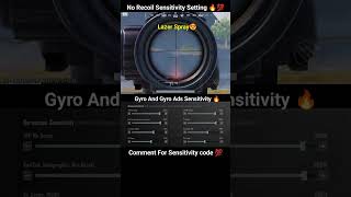 😱 BGMI Scope Setting 2x 3x 4x 6x 8x  New Best Sensitivity Settings  No Recoil shorts bgmi viral [upl. by Cherida979]