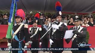 Campobasso oggi il giuramento di 470 allievi carabinieri [upl. by Carlita]