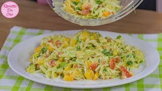 SALADA CREMOSA DE REPOLHO COM MANGA  RECEITAS DA CRIS [upl. by Ollopa]