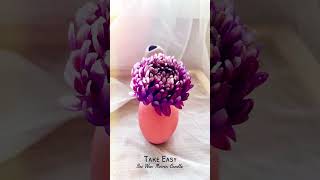 Bee wax Flower Candle flowers rose handmade diy [upl. by Latham]