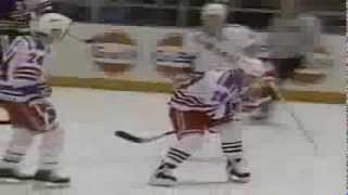 Wacky Goal Celebration Tie Domi channels his inner Tiger Williams [upl. by Poland]