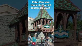 FERMETURE ATTRACTIONS DISNEYLAND PARIS  SEPTEMBRE 2024 Shorts [upl. by Yoho]