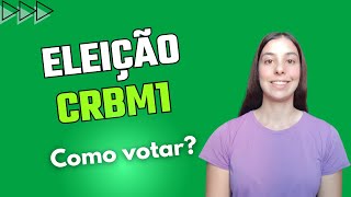 biomedicina Eleição CRBM 1  2024 Como votar e enviar minha correspondência [upl. by Onez]