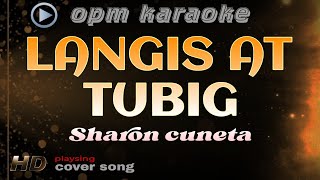 LANGIS AT TUBIG karaoke sharon cuneta [upl. by Noemys]