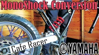 Monoshock Conversion  Yamaha XT125 Swing Arm Install  Cafe Racer Build EP 8 [upl. by Bonns20]