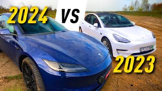 NEW 2024 Tesla Model 3 vs 2023  Is the upgrade worth it [upl. by Heilner80]