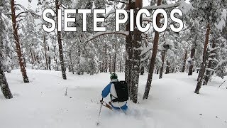 Bosque norte de Siete Picos Freeride en la Sierra de Guadarrama [upl. by Motteo]