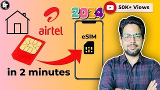 How To Setup And Activate eSIM on iPhone  iPhone 15 iPhone 14 iPhone 13 amp iPhone 12  Airtel esim [upl. by Atirhs39]