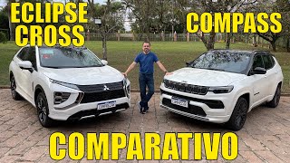 Comparativo Jeep Compass x Mitsubishi Eclipse Cross [upl. by Zolly]