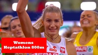 Womens Heptathlon 800m  European Athletics Championships Munich 2022 Adrianna The New Queen [upl. by Artimed]