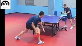 【table tennis】Zhang Jike teaches you to train like the Chinese national team Forehand footwork [upl. by Kulda682]