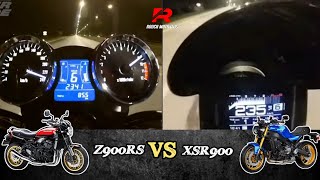 Kawasaki Z900RS 🆚️ Yamaha XSR900  Acceleration amp Top Speed 🔥🔥 [upl. by Lyrem797]