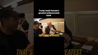 DONALD TRUMP READS KAMALA’S GREATEST ACHIEVEMENTS BOOK 🤣 [upl. by Kazmirci700]