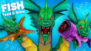 NEW LEGENDARY HYDRA vs PREHISTORIC PROGNATHODON  Feed amp Grow [upl. by Ranson]