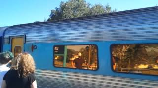 XPT arriving at Urunga [upl. by Aleinad908]