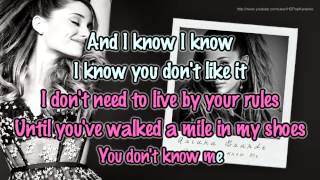 Ariana Grande  You Dont Know Me Karaoke  Instrumental [upl. by Egiap]