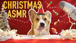 CHRISTMAS FOOD ASMR  Topi the Corgi [upl. by Nyladam]