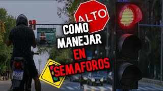 Como MANEJAR moto en SEMAFOROS [upl. by Kirsten]