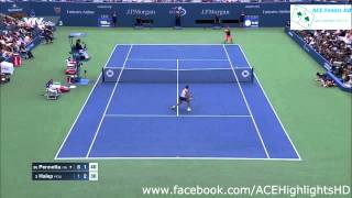 Simona Halep vs Flavia Pennetta US OPEN 2015 [upl. by Shuma]