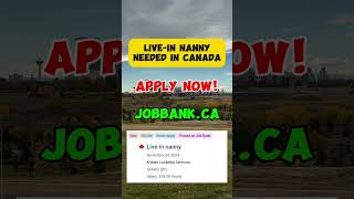 Live in Nanny Needed in Canada I Direct Hiring I Buhay sa Canada shorts [upl. by Ribaj]