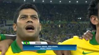 Hino Nacional do Brasil cantado Pelo Povo na Final Brasil x Espanha 2013 Copa das Confederações [upl. by Nenerb289]