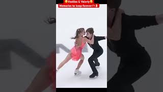 Val amp Vasya forever🫶🏻💜❤️ subscribe iceskating figureskating russian dance [upl. by Akram]