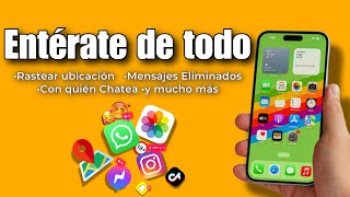 Controlar otro Celular iPhone ver ubicación  Chats de WhasApp Eliminados  MoniMaster para iOS [upl. by Orihakat]