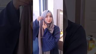 Summer special Lawn Hijab Style  layered Hijab w tutorial  shorts youtubeshorts shortsvideo [upl. by Nivak]