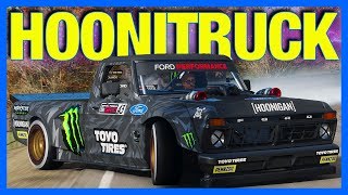 Forza Horizon 4  THE HOONITRUCK Test Drive Drifting amp Customization [upl. by Elocon]