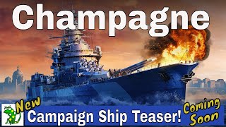 Champagne Battleship French Campaign Teaser  World of Warships Legends  Xbox Series X PS4 PS5 [upl. by Faxun]