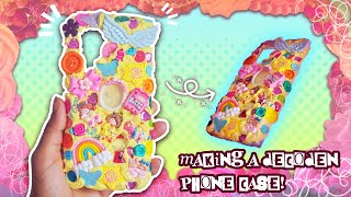 Making a Decoden Phone Case ✨🍭🍬 ༘ ⋆｡ ˚ [upl. by Wilow]