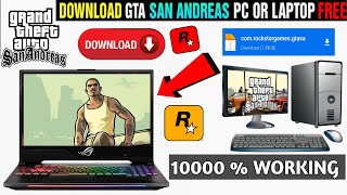 Download Gta San Andreas PcComputer 2024  Gta San Andreas For Laptop Pc Download [upl. by Nimoynib]