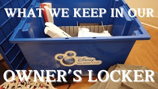 Packing our Disney World OWNERS LOCKER [upl. by Airretal]