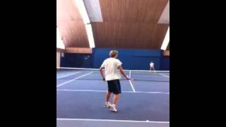 Dirk Nowitzki vs Andrea Petkovic in der TennisUniversity [upl. by Mcallister]