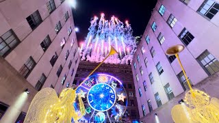 Saks Fifth Avenue Christmas Holiday Light Show with Fireworks 2023  Dior’s Carousel of Dreams [upl. by Ahseyd]