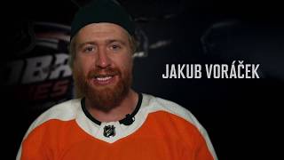 NHL v Praze Jakub Voráček a David Kämpf [upl. by Anilasor]