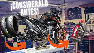 TENER UNA MOTO GRANDE NO ES BARATO  Transformando la DUKE 790 pt2 [upl. by Quick]