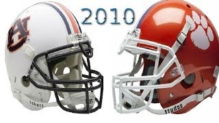 16 Auburn vs Clemson  2010 [upl. by Ellennej612]