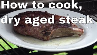 how to cook a dry aged ribeye steak  time lapse bonus [upl. by Naillik919]