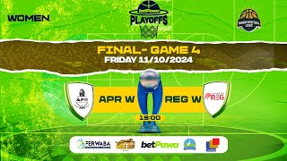 🏀 betPawaPlayoffs 2024 WOMEN  FINALS GAME 4 🏆 APR W BBC vs REG W BBC [upl. by Ferri]