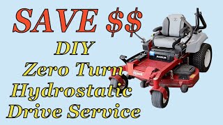 DIY Zero Turn Hydrodrive Oil Service [upl. by Horner759]