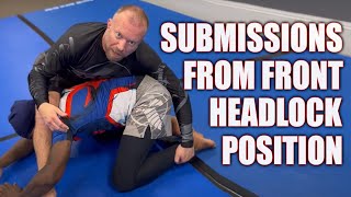 Front Headlock Submission Options  JiuJitsu amp Submission Grappling [upl. by Padget]