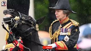 Princess Anne Expertly Handles Rambunctious Horse During Trooping the Colour Parade [upl. by Floridia]