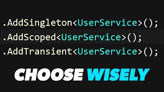 WHICH SCOPING SHOULD I USE  Net Dependency Injection The Big 3 [upl. by Baptiste]